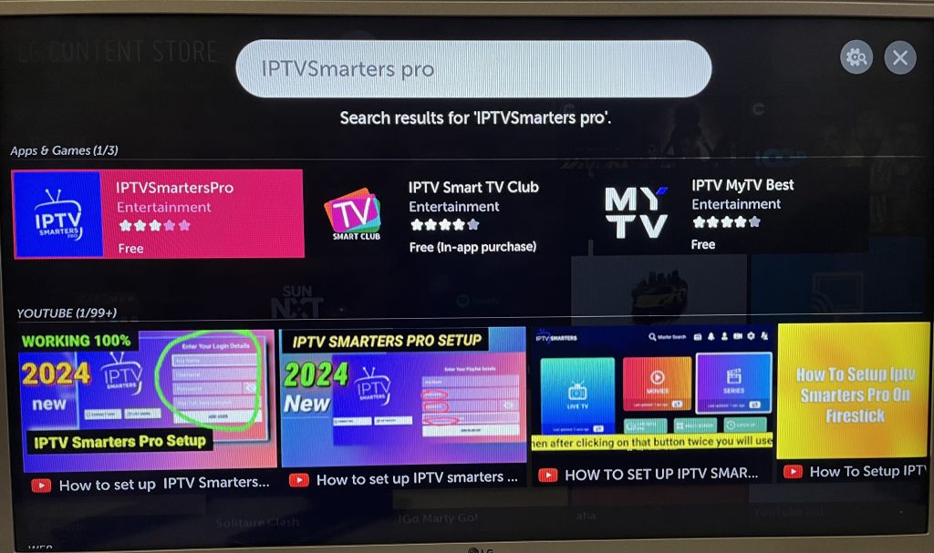 Installation IPTV Smarters Pro sur LG Smart TV